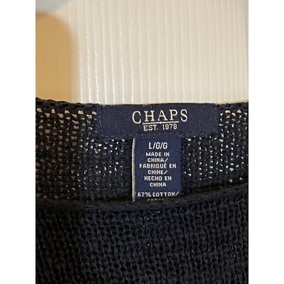 Chaps Woman's Block Sweater Size Large - Picture 3 of 8